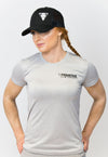 Ladies Performance Gym T-Shirt Silver Fleck