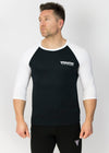Primitive Gym 3/4 Length T-Shirt Black/White