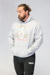 Caveman Pullover Sports Grey & Red. Sizes Upto 5XL