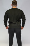 Caveman Sweat Shirt Black & Orange. Sizes Upto 5XL