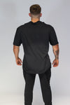Caveman T-Shirt Black & Orange. Sizes Upto 5XL