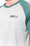 Primitive Gym 3/4 Length T-Shirt Heather/Dark Green