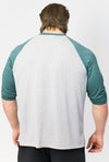 Primitive Gym 3/4 Length T-Shirt Heather/Dark Green