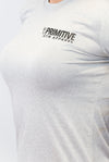 Ladies Performance Gym T-Shirt Silver Fleck